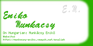 eniko munkacsy business card